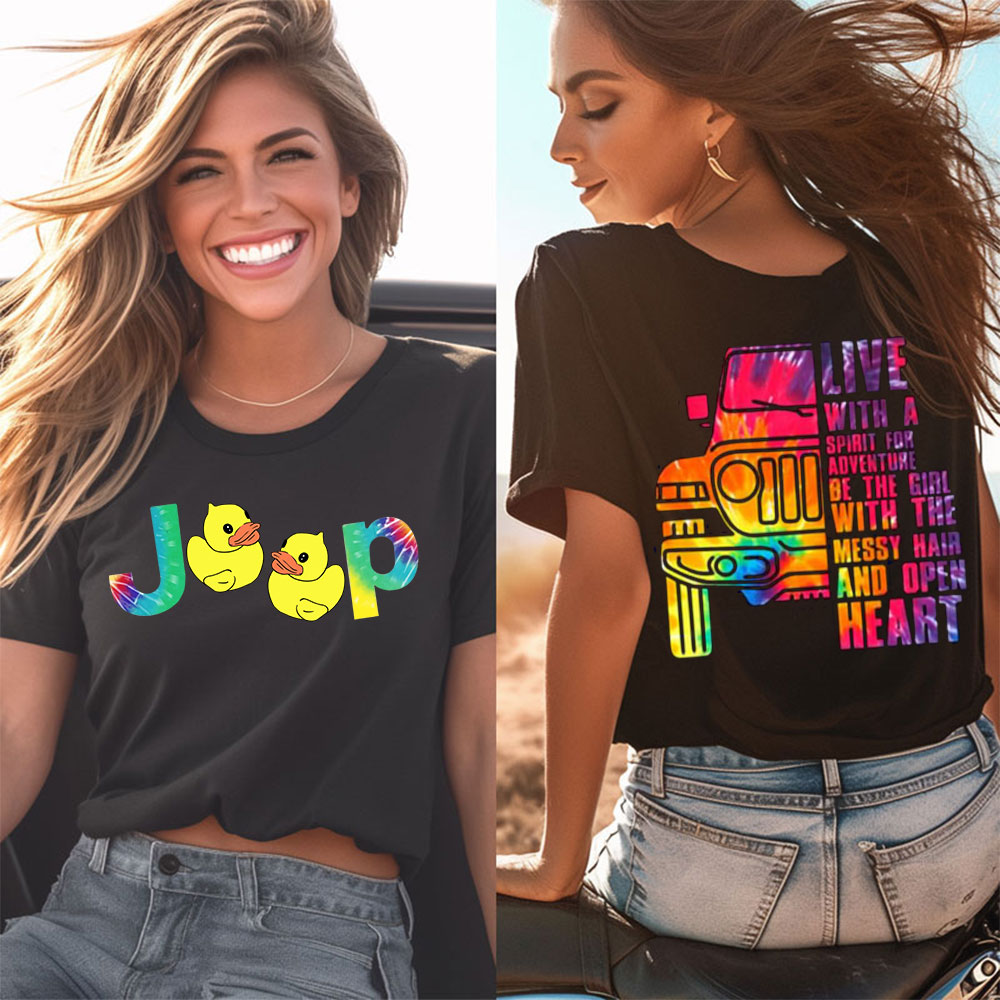 Live With A Spirit For Adventure Jp Lover Tie Dye Women T-Shirt