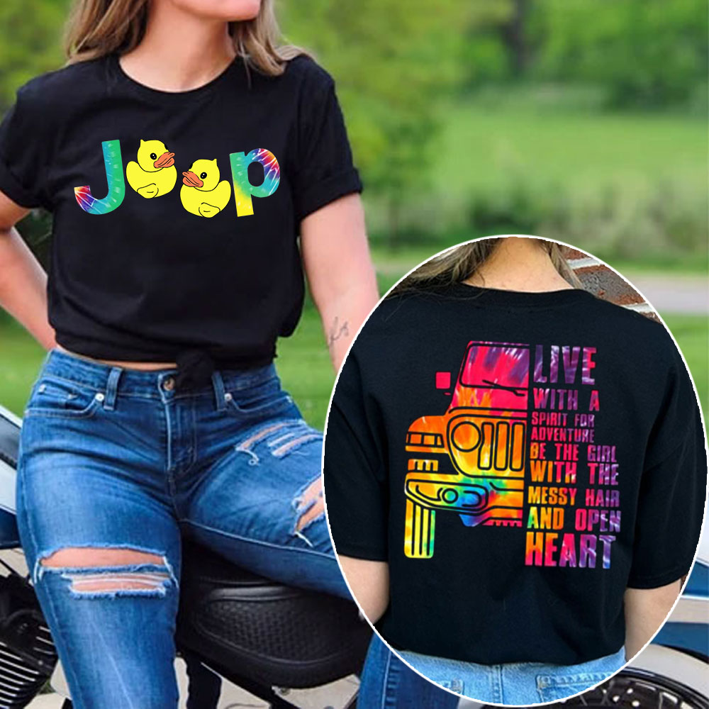 Live With A Spirit For Adventure Jp Lover Tie Dye Women T-Shirt