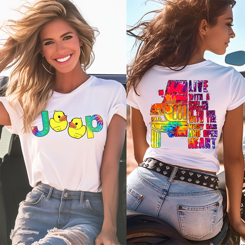Live With A Spirit For Adventure Jp Lover Tie Dye Women T-Shirt