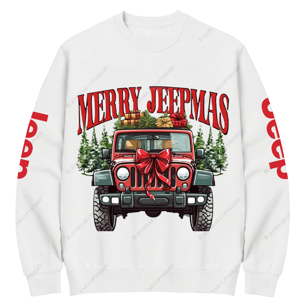 Merry Jpmas Holiday Crew Neck Sweatshirt