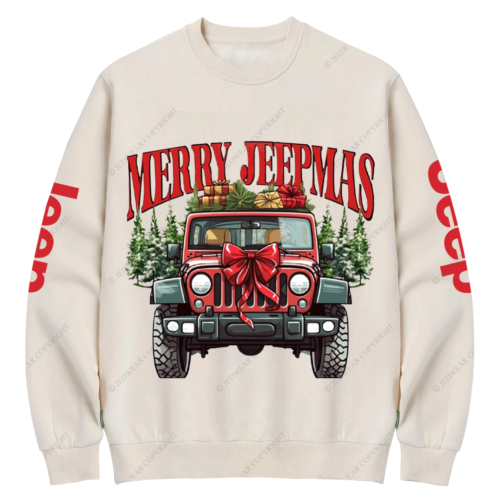 Merry Jpmas Holiday Crew Neck Sweatshirt