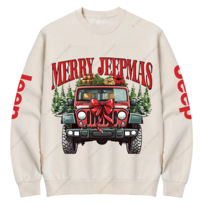 Merry Jpmas Holiday Crew Neck Sweatshirt