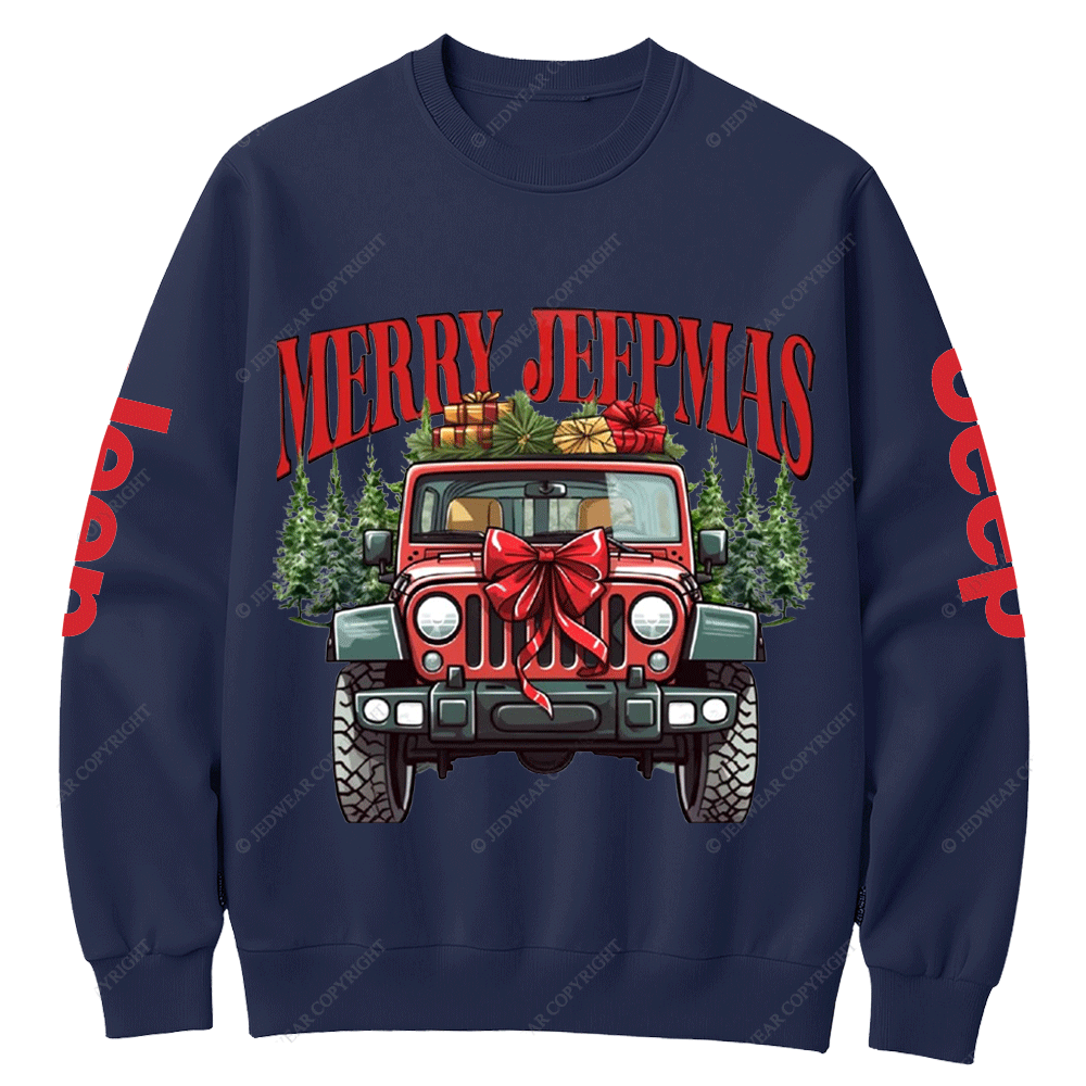 Merry Jpmas Holiday Crew Neck Sweatshirt