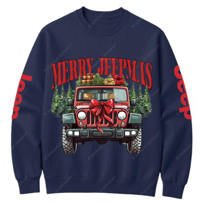 Merry Jpmas Holiday Crew Neck Sweatshirt