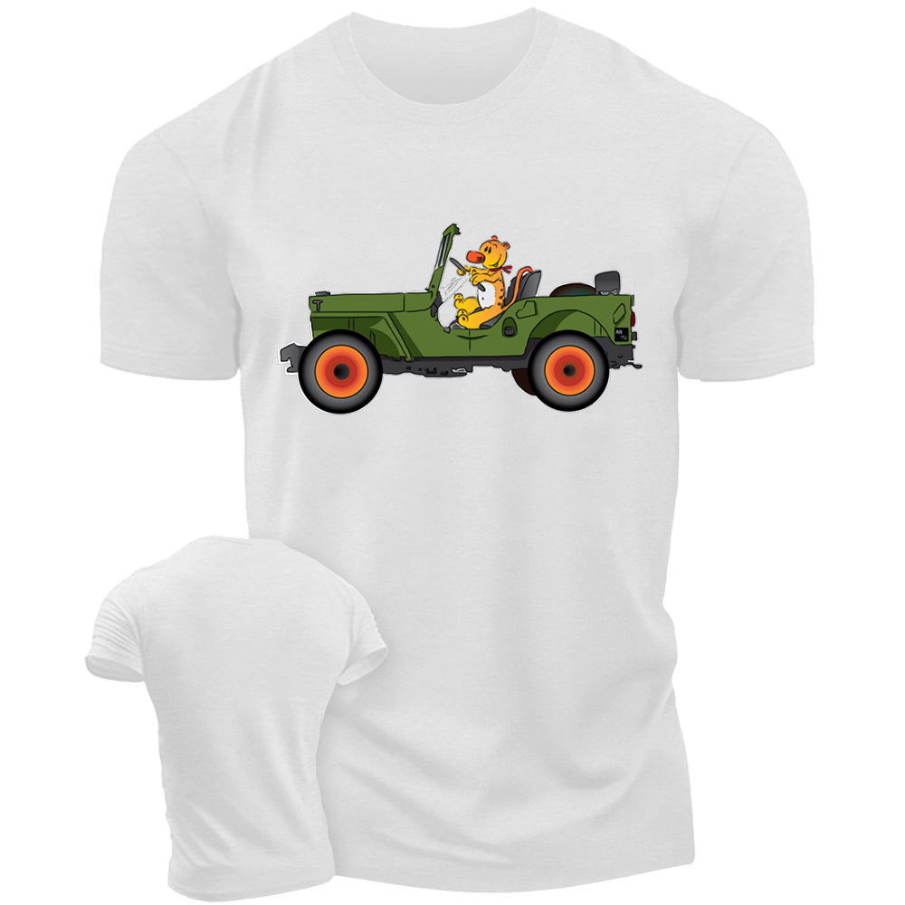 Tiger Drive a Jp Cartoon T-Shirt