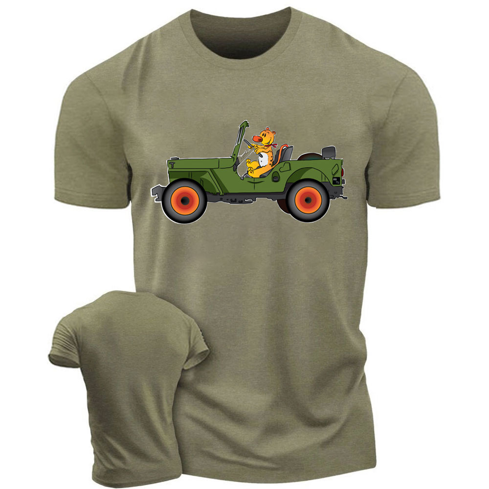 Tiger Drive a Jp Cartoon T-Shirt