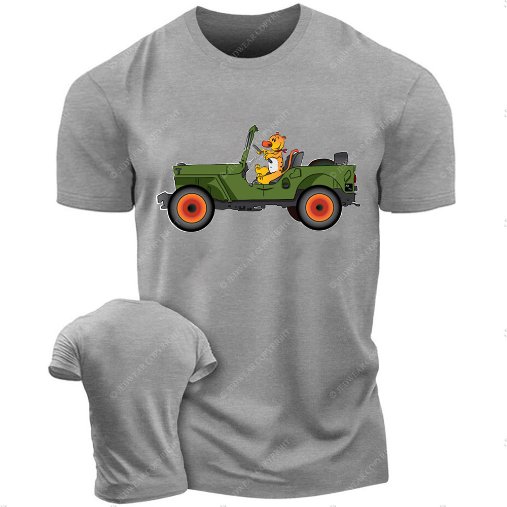 Tiger Drive a Jp Cartoon T-Shirt