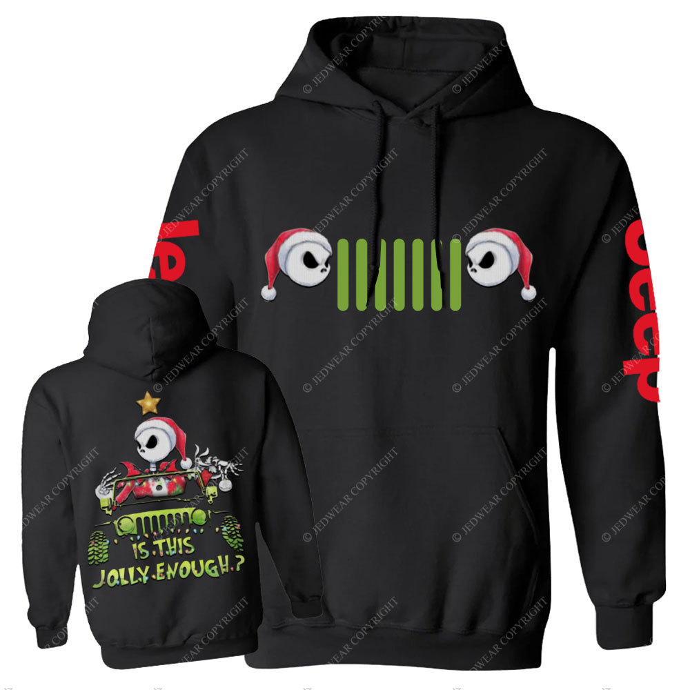 Is This Jolly Enough Jp Skellington Men Casual Hoodie