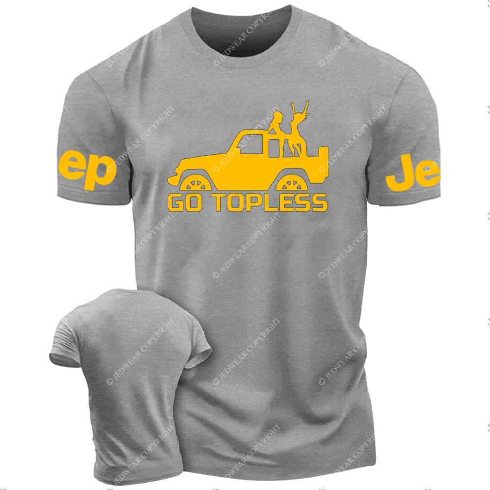 Go Topless, Yellow Jp Lover T-Shirt
