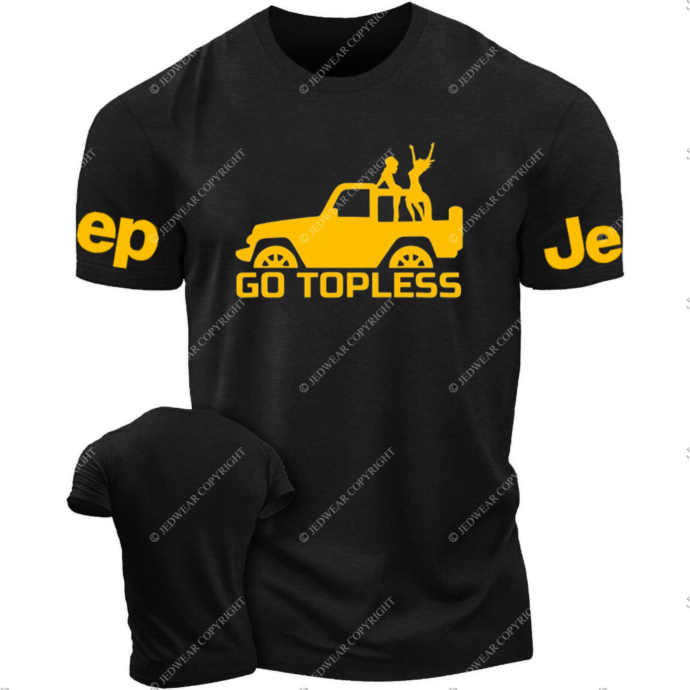 Go Topless, Yellow Jp Lover T-Shirt