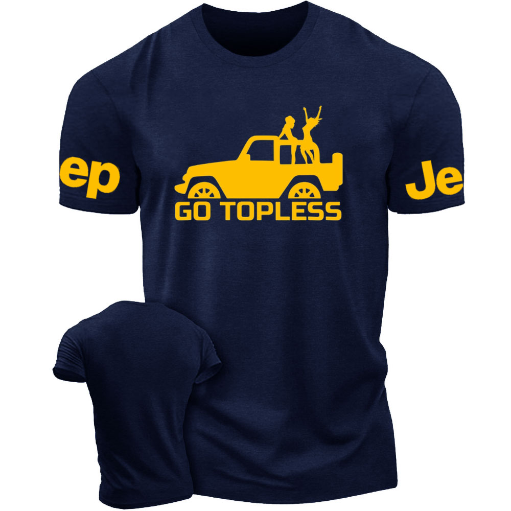 Go Topless, Yellow Jp Lover T-Shirt