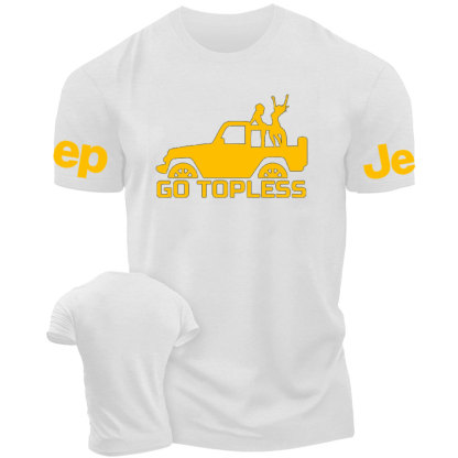 Go Topless, Yellow Jp Lover T-Shirt
