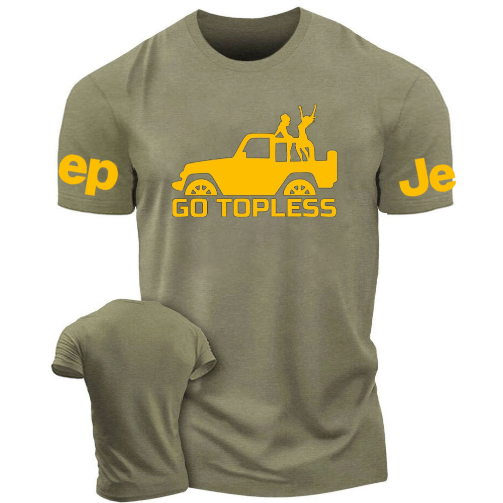 Go Topless, Yellow Jp Lover T-Shirt