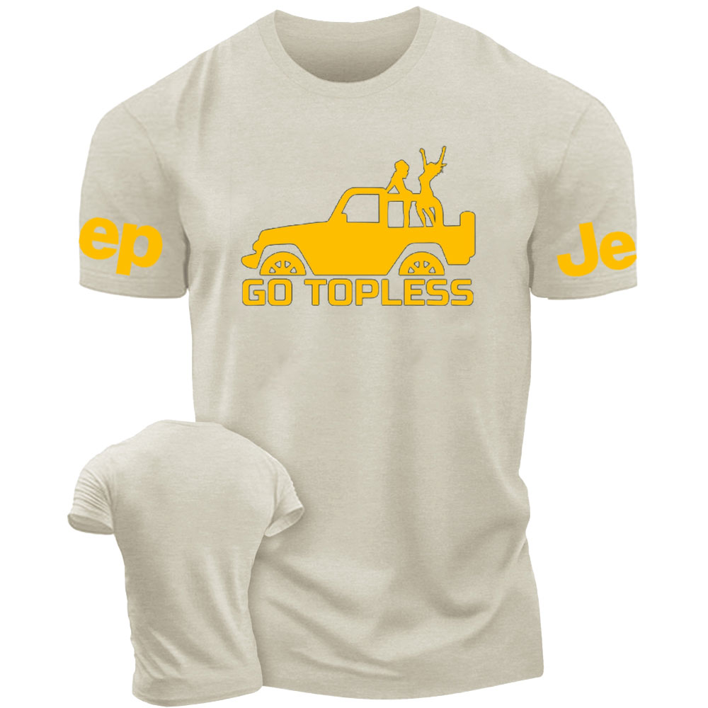 Go Topless, Yellow Jp Lover T-Shirt