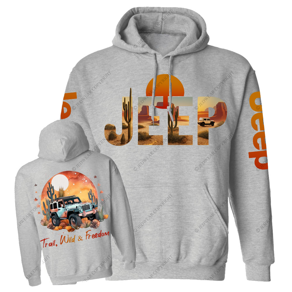 Trail Wild and Freedom Western World Jp Casual Hoodie