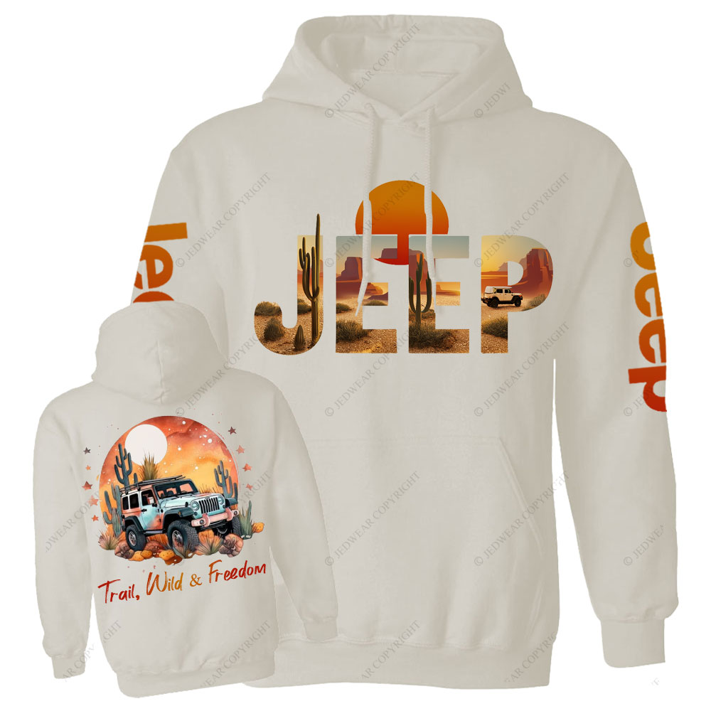 Trail Wild and Freedom Western World Jp Casual Hoodie