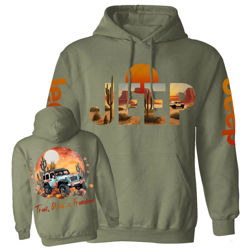 Trail Wild and Freedom Western World Jp Casual Hoodie