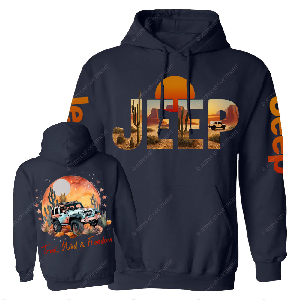 Trail Wild and Freedom Western World Jp Casual Hoodie
