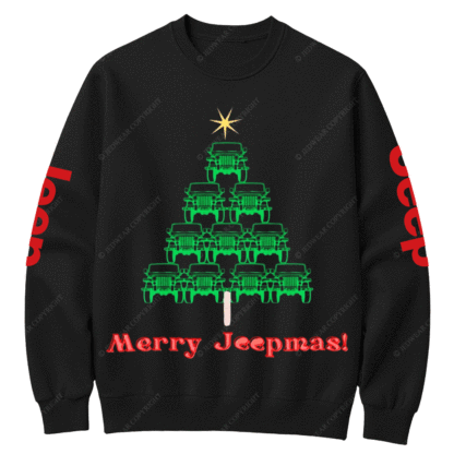 Jp Christmas Tree Offroad Gift Crew Neck Sweatshirt