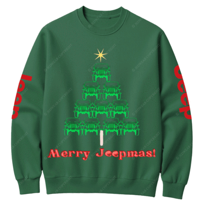 Jp Christmas Tree Offroad Gift Crew Neck Sweatshirt