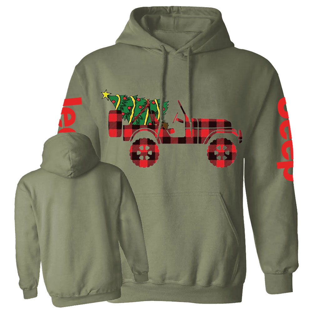 Christmas Tree Truck Jp Casual Hoodie