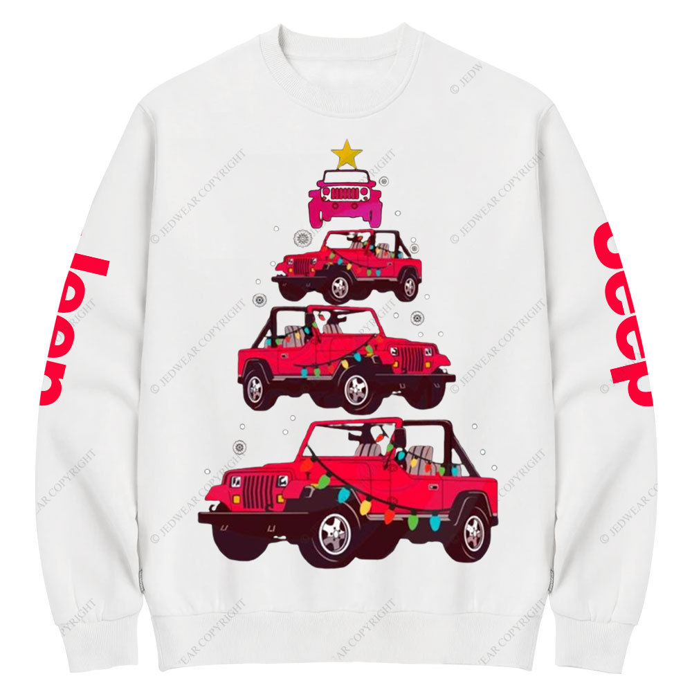 Funny Red Jp Christmas Tree Jp Lover Crew Neck Sweatshirt