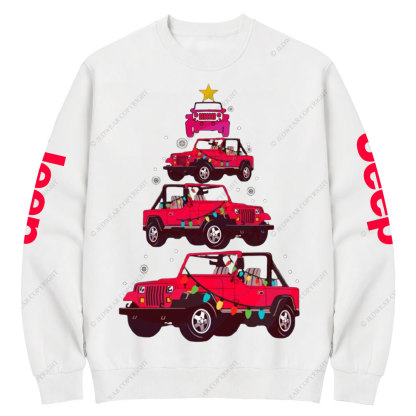Funny Red Jp Christmas Tree Jp Lover Crew Neck Sweatshirt