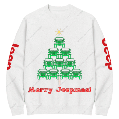 Jp Christmas Tree Offroad Gift Crew Neck Sweatshirt