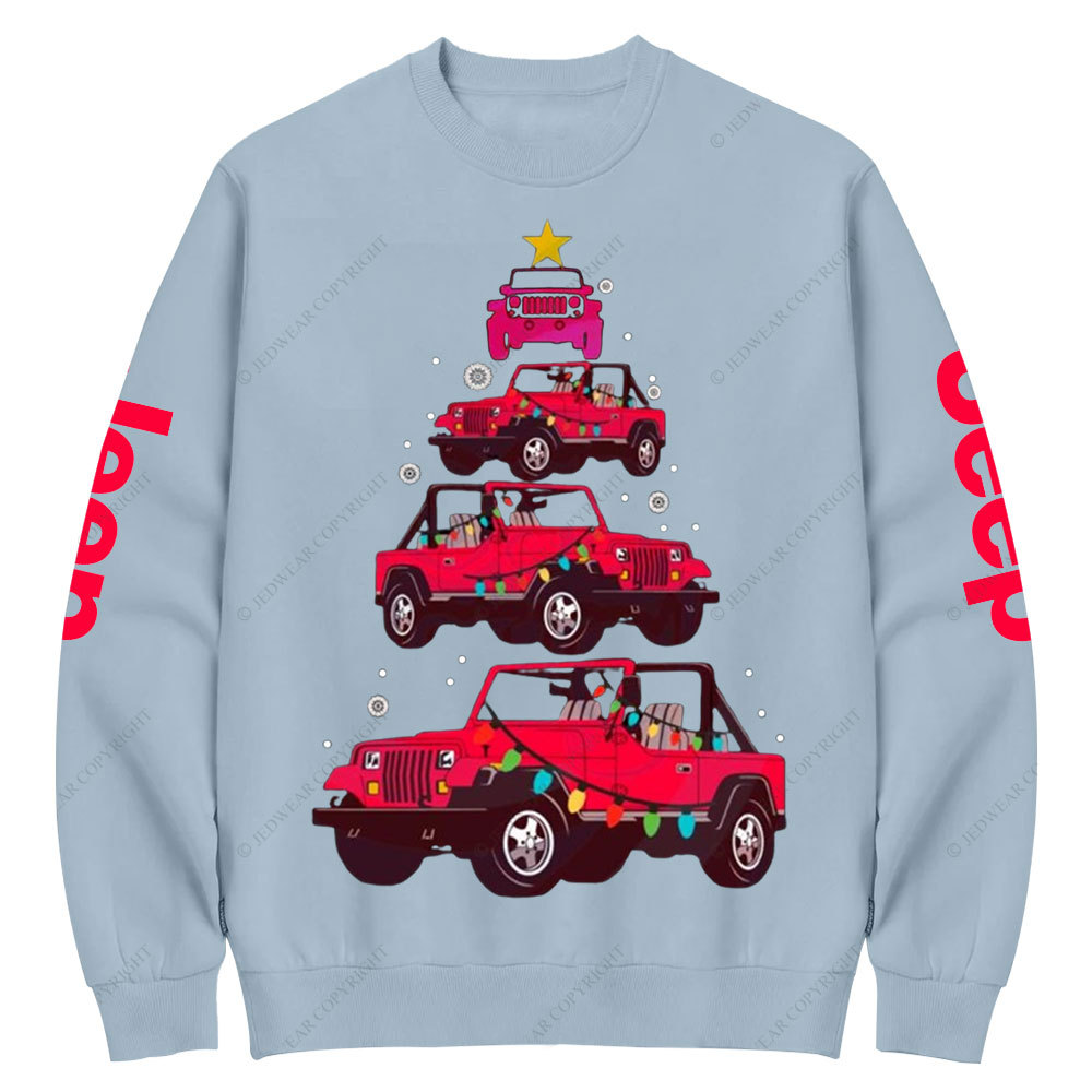 Funny Red Jp Christmas Tree Jp Lover Crew Neck Sweatshirt