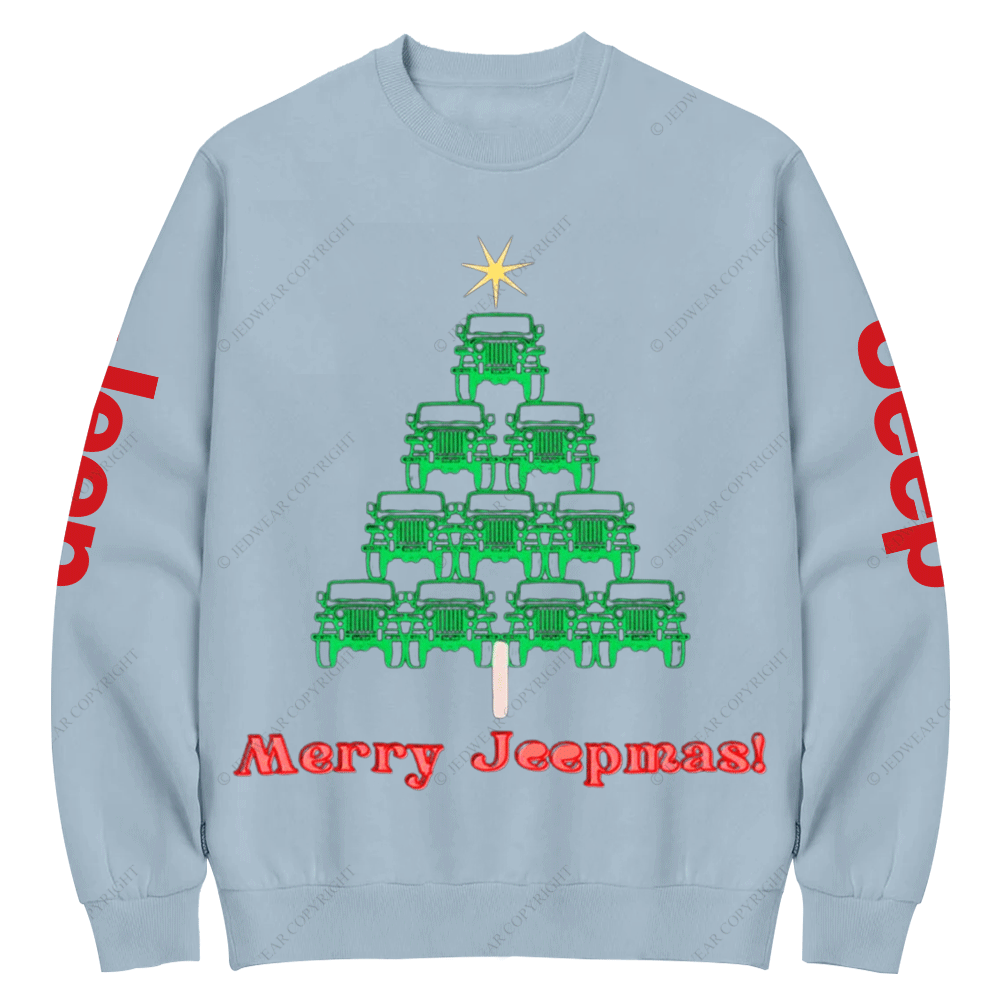 Jp Christmas Tree Offroad Gift Crew Neck Sweatshirt