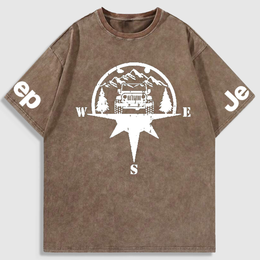 Jp Life Compass Washed T-Shirt