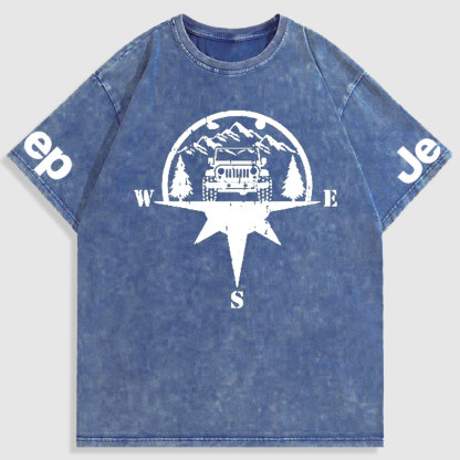 Jp Life Compass Washed T-Shirt