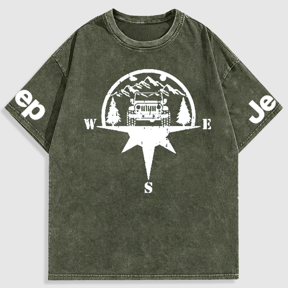 Jp Life Compass Washed T-Shirt