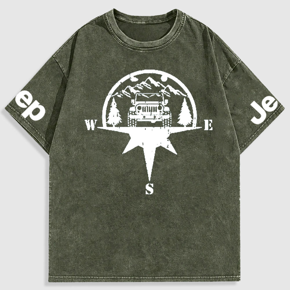 Jp Life Compass Washed T-Shirt