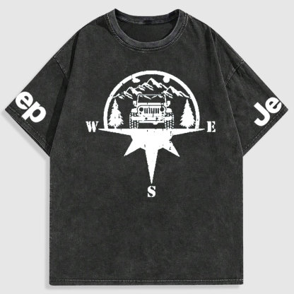 Jp Life Compass Washed T-Shirt