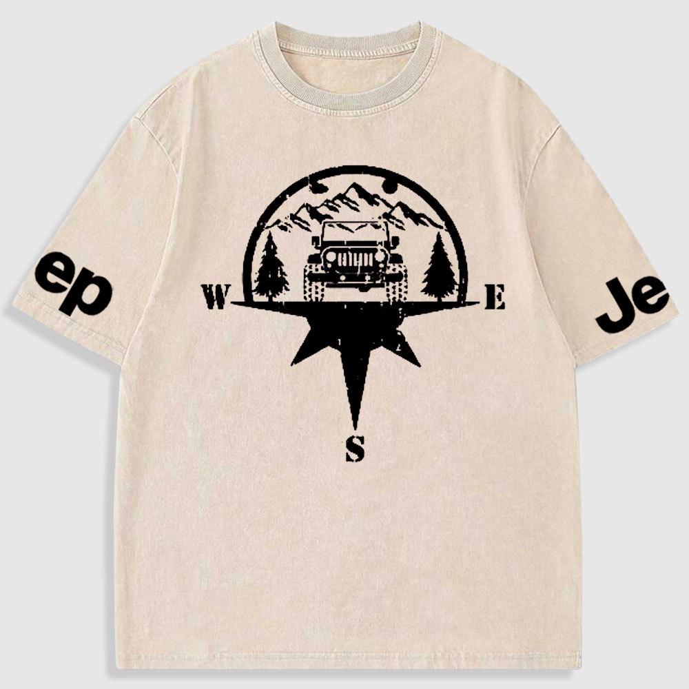 Jp Life Compass Washed T-Shirt