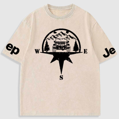 Jp Life Compass Washed T-Shirt