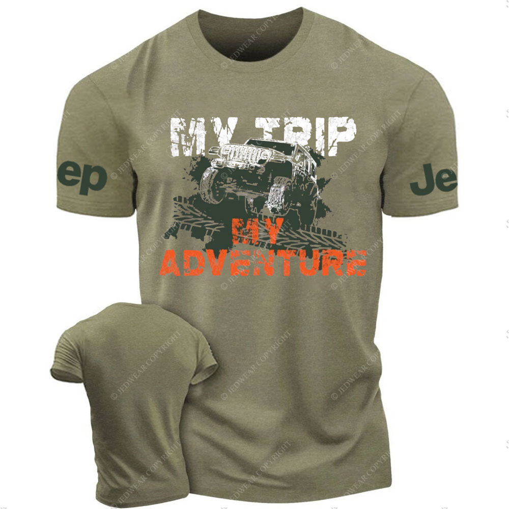 My Trip My Adventure Jeep 4x4 Offroad Jp T-Shirt