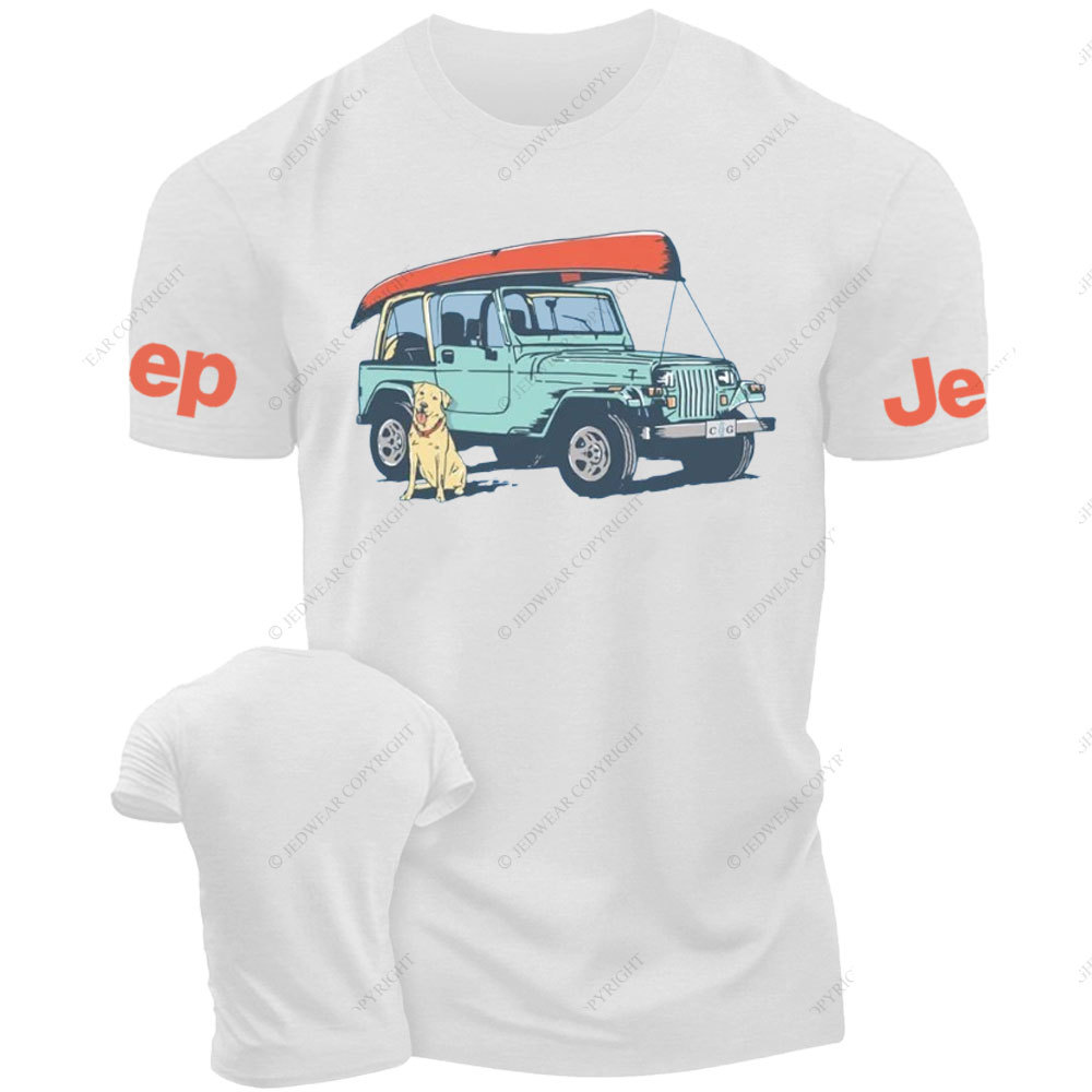 Life with Jeep Tents and Dogs T-Shirt