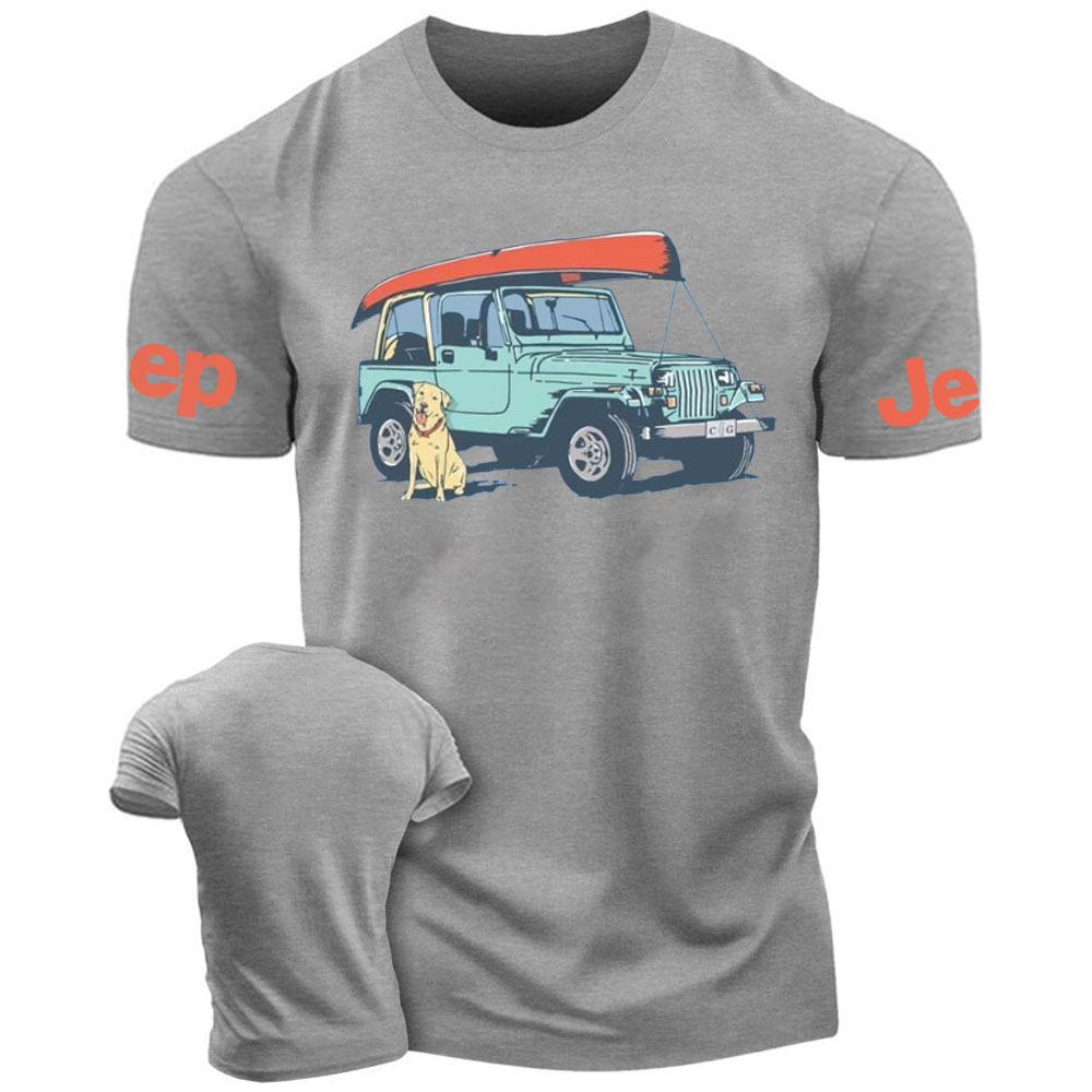 Life with Jeep Tents and Dogs T-Shirt