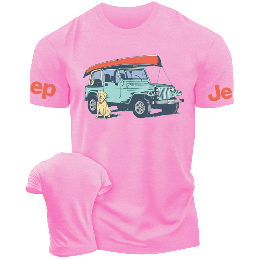 Life with Jeep Tents and Dogs T-Shirt