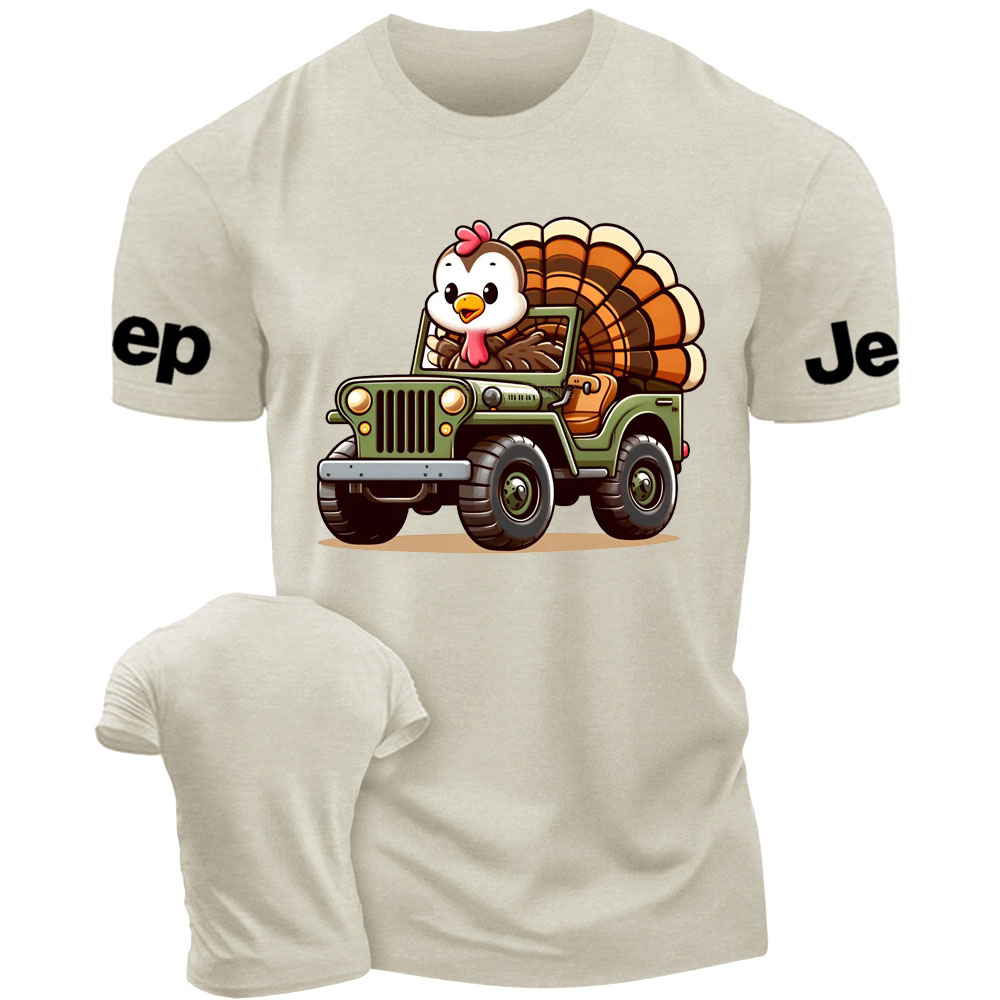 Cute Turkey Drive a Jp T-Shirt