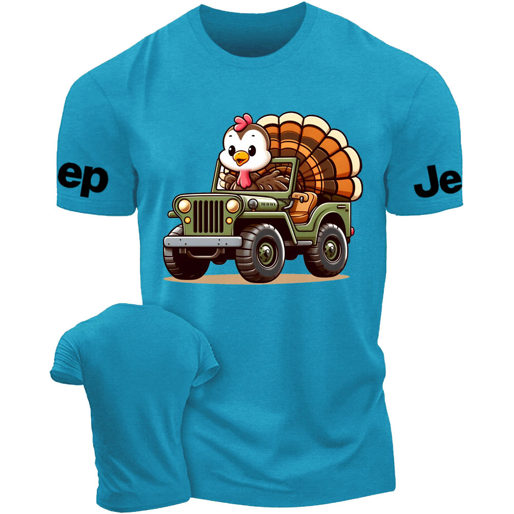 Cute Turkey Drive a Jp T-Shirt