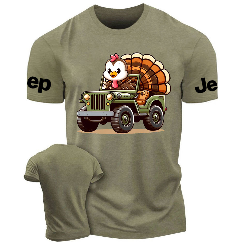 Cute Turkey Drive a Jp T-Shirt