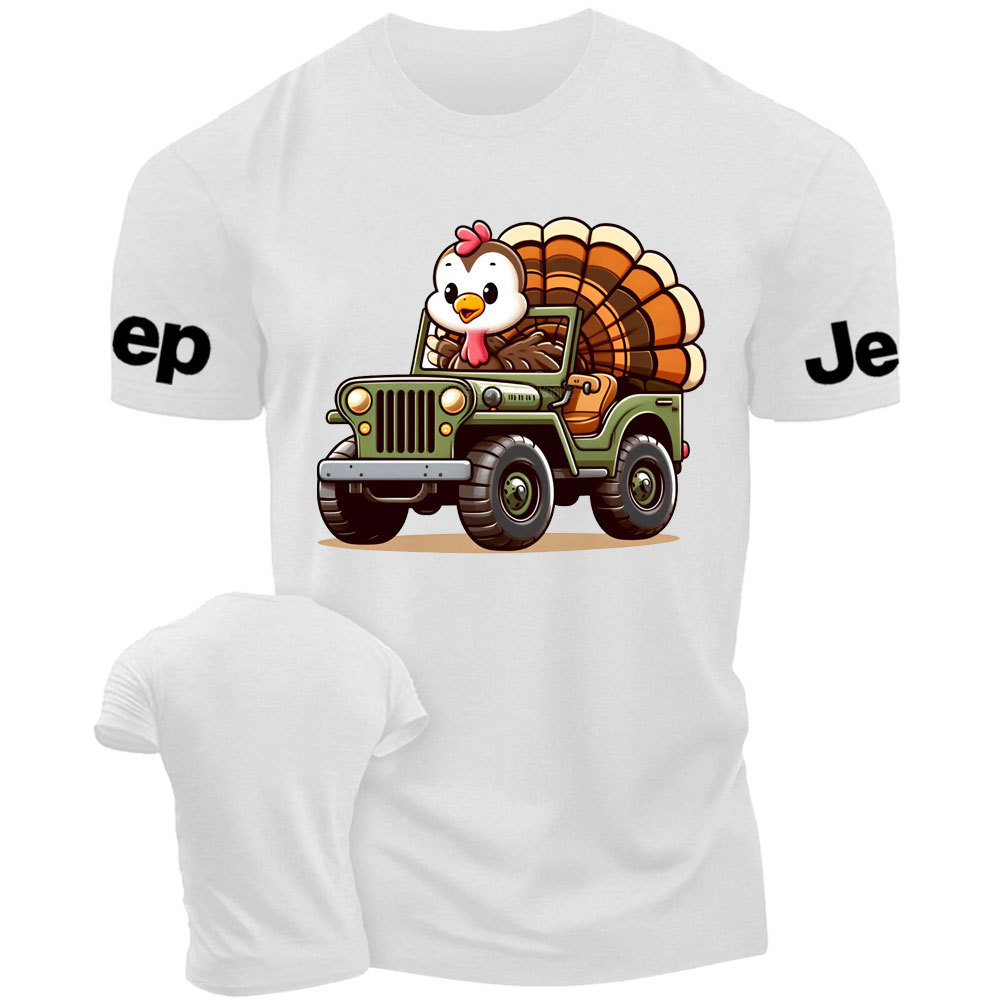 Cute Turkey Drive a Jp T-Shirt