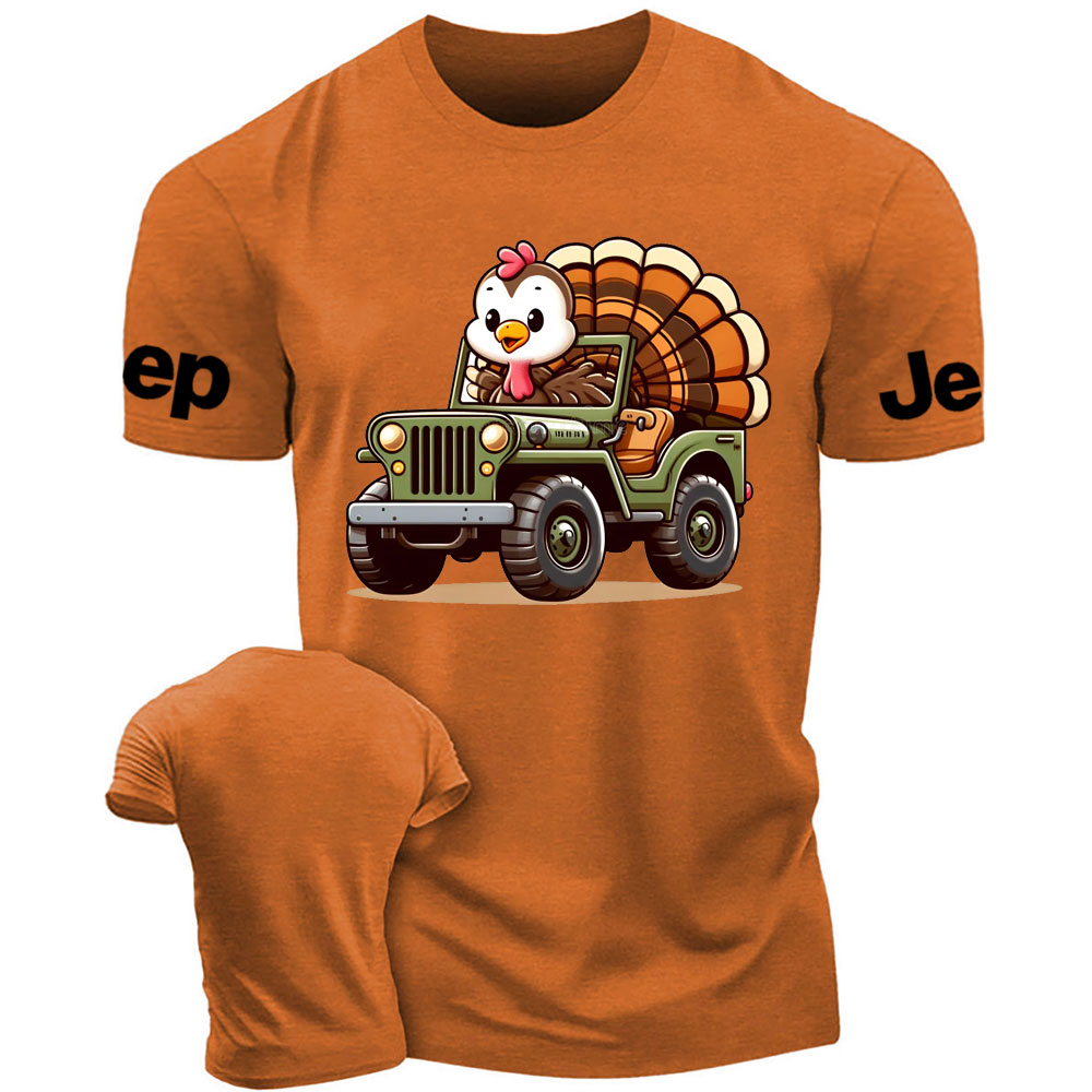 Cute Turkey Drive a Jp T-Shirt