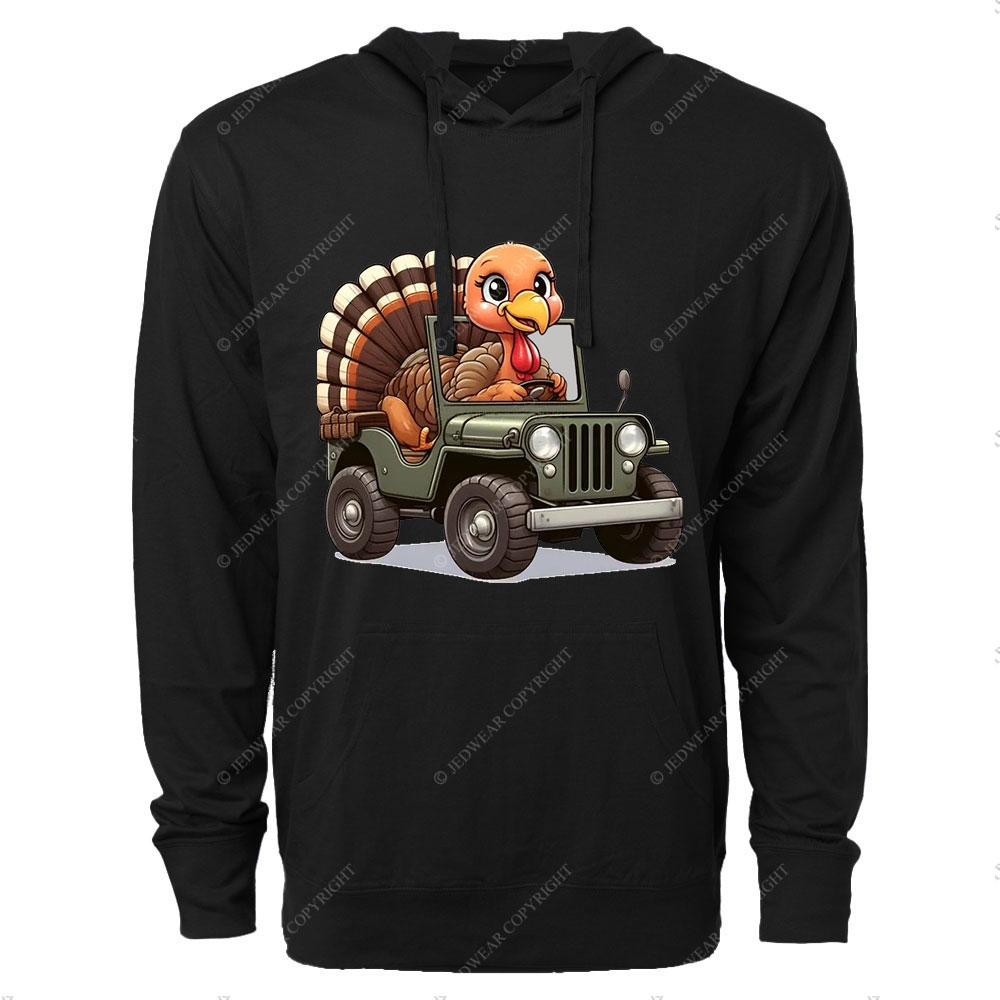 Turkey Drives a Jp Oversized Lightweight Hoodie