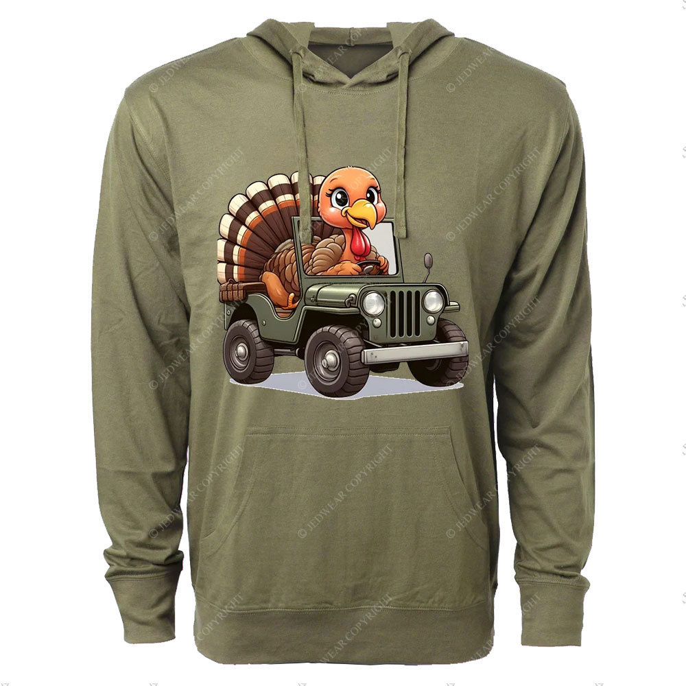 Turkey Drives a Jp Oversized Lightweight Hoodie