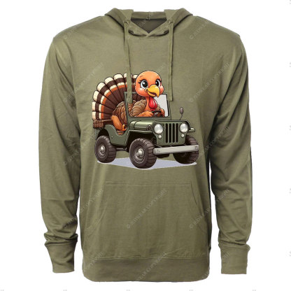 Turkey Drives a Jp Oversized Lightweight Hoodie