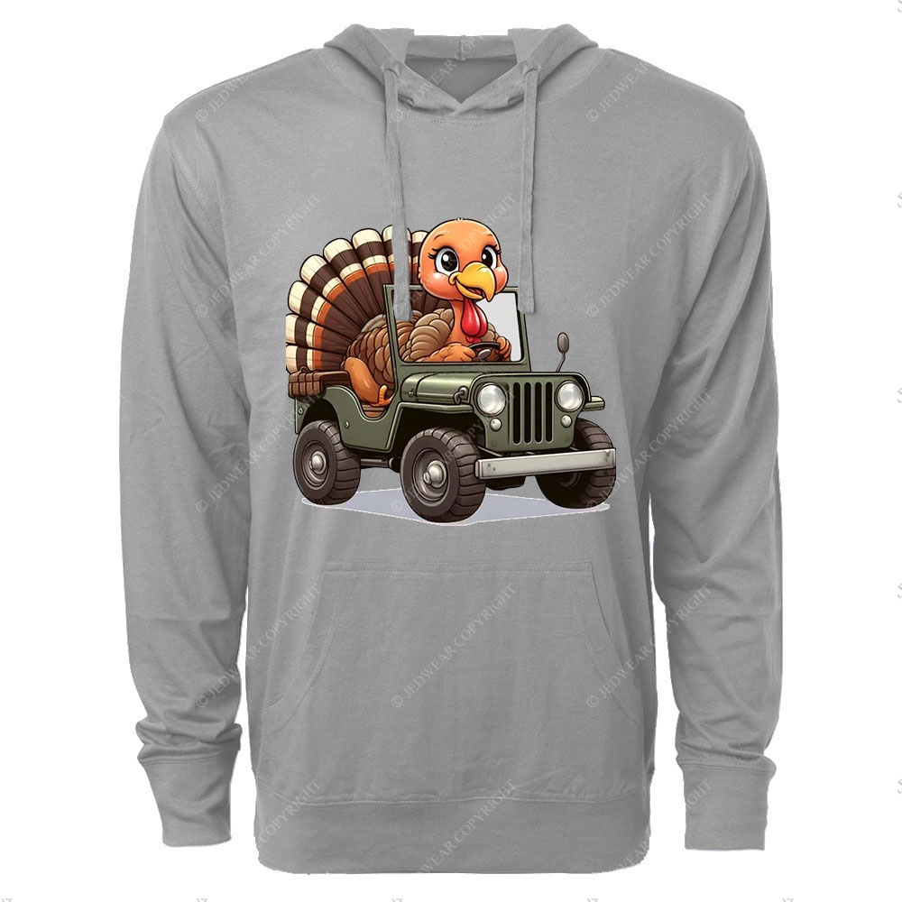 Turkey Drives a Jp Oversized Lightweight Hoodie
